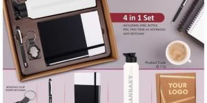 4 In 1 Black Professional Desk Utility Corporate Gift Set
