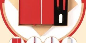 4 In 1 Red Professional Stationery & Tech Corporate Gift Set