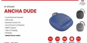 Ancha Dude Compact Bluetooth Speaker with Tws & Phone Holder