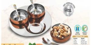 Powerplus Copper Finish Stainless Steel Snack Set of 7 Pcs