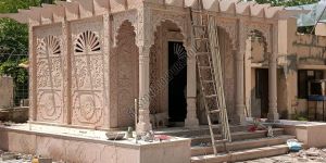 21 Feet Dholpur Sandstone Temple