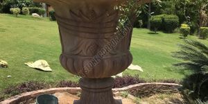Brown Sandstone Garden Planter