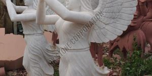 Sandstone Angel Garden Statue