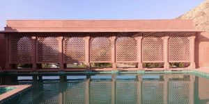 Sandstone Ventilation Grill with Artistic Pattern