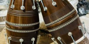 Premium Wooden Punjabi Dhol Set