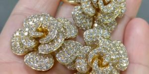 K Jewels Limited Edition Diamond Ring with Stud Earrings