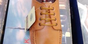 Mens Brown Leather Lace Up Formal Shoes