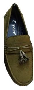 Mens Green Velvet Loafer Shoes