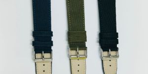 Canvas Genuine Leather Watch Strap