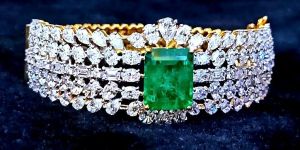 14kt Gold Plated Diamond Bracelet