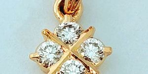 22kt Designer Gold Plated Diamond Pendent