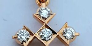 22kt Party Wear Gold Plated Diamond Pendent