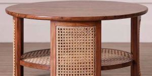 Mango Wood Solid Round Wooden Coffee Table