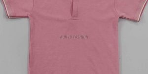 Polyester Pink Polo T Shirt
