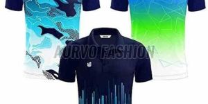 Polyester Promotional Multicolor Polo T Shirt