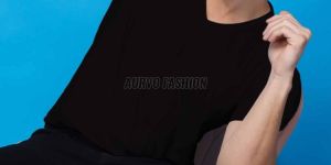 Polyester Promotional V Neck T Shirt