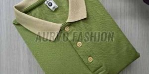 Polyester Quick Dry Collar Neck T Shirt