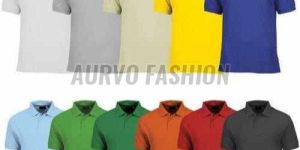 Polyester Quick Dry Multicolor Polo T Shirt