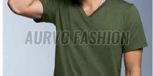 Polyester Quick Dry V Neck T Shirt