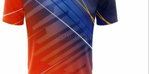 Polyester Sports V Neck T Shirt