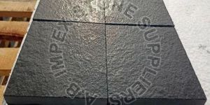 Leather Black Limestone Slabs