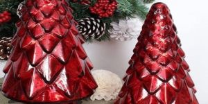 Red Glass Christmas Tree