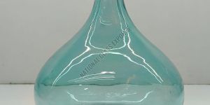 Blue Glass Flower Vase