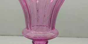 Pink Glass Flower Vase