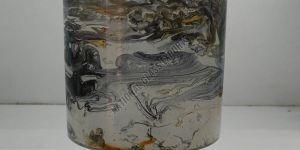 Printed Glass Flower Vase