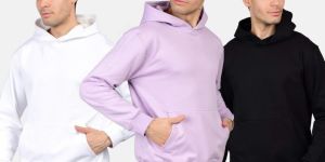 Men Poly Cotton Fleece Hoodie