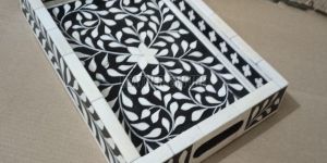 Bone Inlay Serving Tray