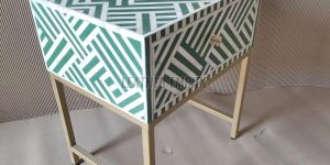 Bone Inlay Side Table