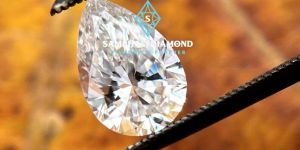 Pear Shaped Certified Lab Grown HPHT Diamond