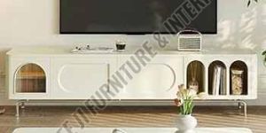 White Nordic Wooden TV Stand