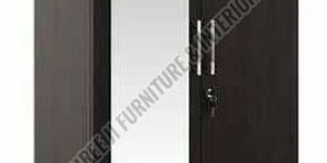 Wooden Wardrobe with Mirror