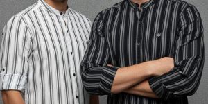 Men Regulr Fit Full Sleeves Striped Casual Shirt