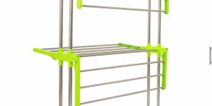 2 Layer Green Cloth Drying Stand