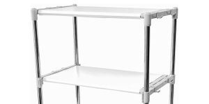 3 Layer Snow White Expandable Multipurpose Rack