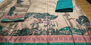 Traditional Mashru Silk Digital Print Suit Material