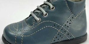 Blue Denim Fabric Toddler Shoes