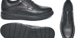 men black lace up genuine leather formal shoes