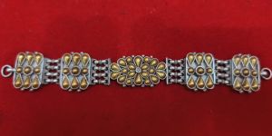 Ladies Silver and Gold Plated Bracelet