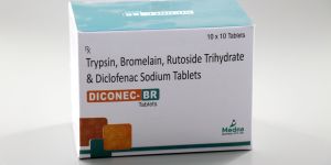 Trypsin Bromelain Rutoside Trihydrate & Diclofenac Sodium Tablets
