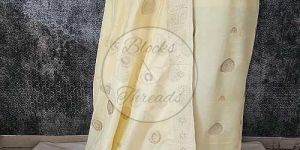Yellow Shimmer Soft Silk Banarsi Suit Material