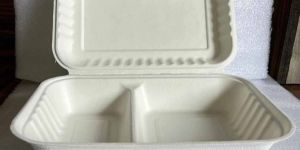 8x9 Inch Sugarcane Bagasse Biodegradable Disposable Clamshell Box