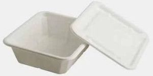 Square Sugarcane Bagasse Biodegradable Disposable Food Container