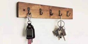 Wooden Wall Mount Key Holder