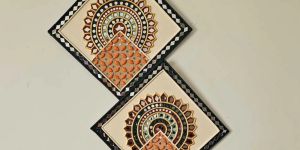 Handmade Mirror Work Lippan Art