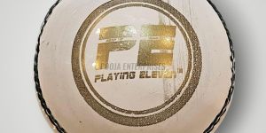 PE White Club Leather Cricket Ball