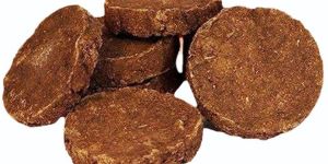 Brown Cow Dung Cake